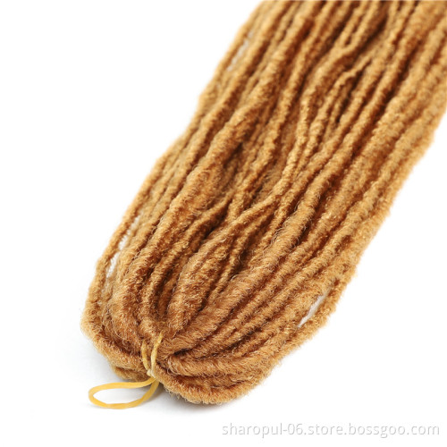 micro faux locs straight space locs hair extension light and soft 20inch 52strands crochet braids hair
